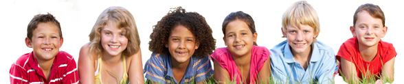 Kids In the Grass at the Pediatric Dentists Serving Highland Village, Flower Mound and Lantana, TX